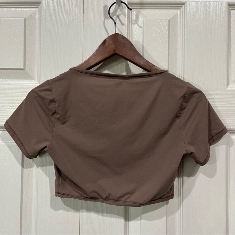 Zara Chocolate Brown Crop Top